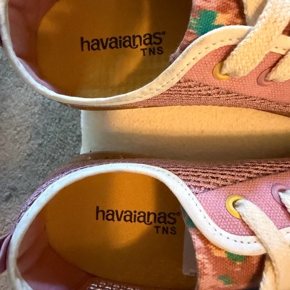 Womens Havaianas TNS Mix Print Sneakers Size 7 1/2 US, 39 EU New no Box - Picture 7 of 8